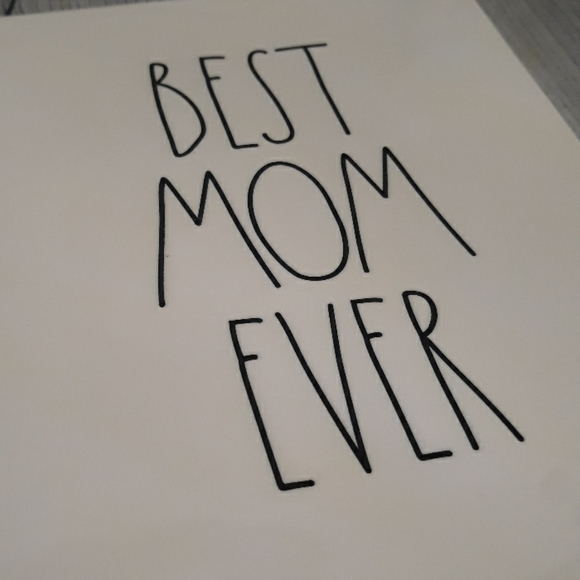 BEST Mom Ever Mothers Day Sign Wall Hanging Gift New Love Ceramic Rae Dunn ART - Picture 3 of 5